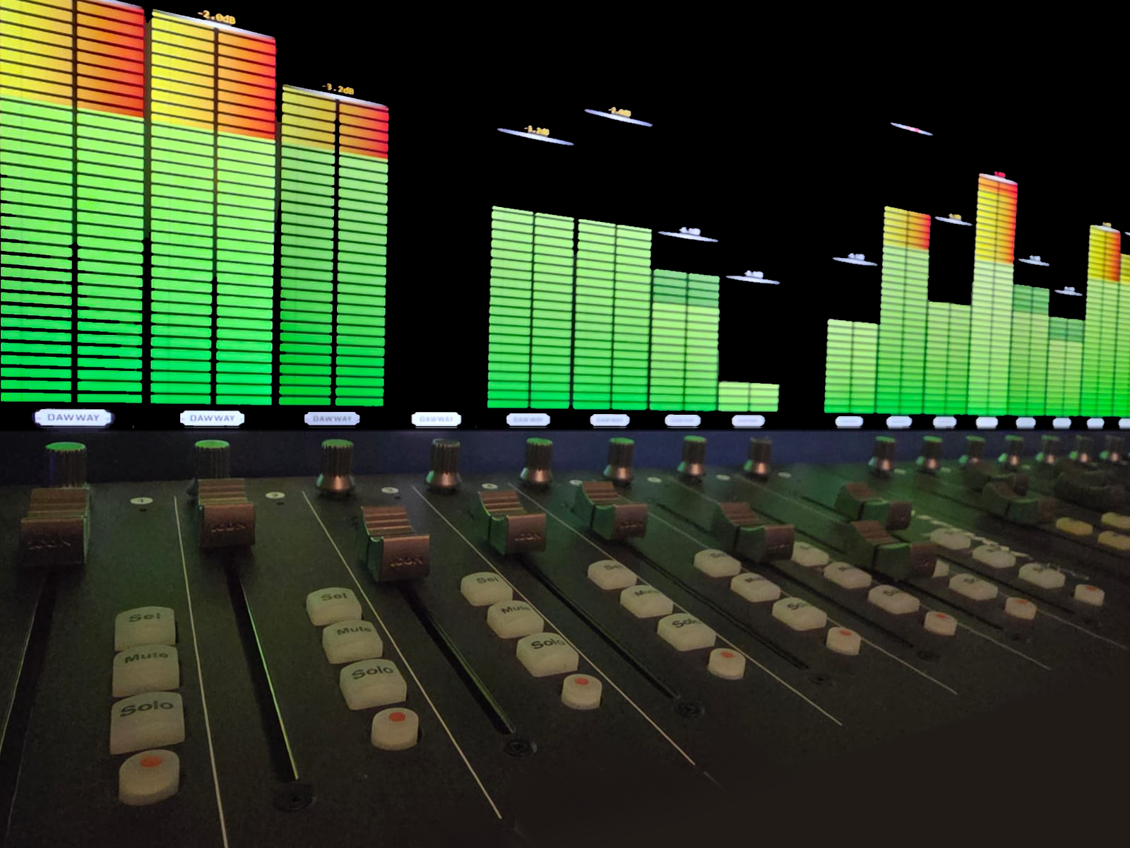 Preview: FL Studio - DAWWAY - iCON Platform M/X- 16 Tracks. Standard Style Meters